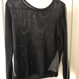 Black and white sweater